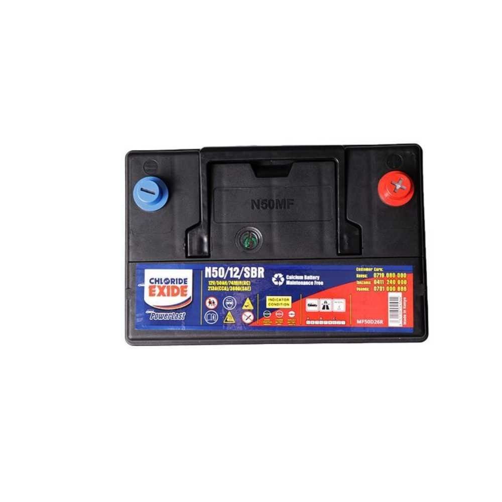 Chloride Exide N50 MF battery